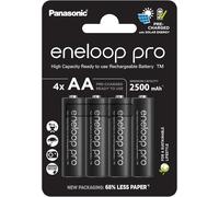 Kgabery-Pro,Piles Rechargeables Aa/Mignon,Lot De 4,Capacité De Min.2500 Mah,Piles Ni-Mh,Prêt À L'emploi,Rechargeables Jusqu'à 500 Fois,Emballage Sans Plastique,Pro,Noires