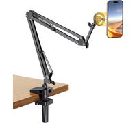 Kgabery-Support Téléphone Magnétique Lit Bureau Bras Articulé Flexible Porte Smartphone Aimanté Compatible Avec Magsafe Iphone 16 Plus Pro Max 15 14 13 Galaxy S24 Ultra Anneaux Métallique Inclus