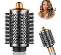 KGABERY-Upgraded Large Round Volumizing Brush For Dyson Airwrap Hs05/Hs01 Multi-Styler,3"" For Flat Hair And Speckles,Gold