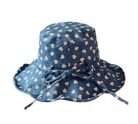 KGADRX Chapeau pour Femmes en été, imprimé Amour, Chapeau Pare-Soleil à Large Bord, Chapeau de Bassin en Coton et Lin résistant au Soleil, Chapeau de pêcheur Pliable