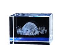 KGADRX Cristal Verre hérisson décoration Cadeau d'anniversaire, Animal Cristal Ornement Art Cube de Verre Sculpture hérisson Cadeau Ornements en Verre modèle d'art