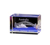 KGADRX Cristaux 3D décor Ornements Cadeaux opéra de Sydney Cristal Verre Cube Gravure pour la décoration de la Maison Cadeaux d'anniversaire