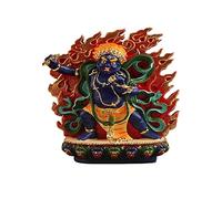 KGADRX Grandes 20 cm Vajrapani Bodhisattva Statues de Bouddha Bouddhisme tantrique Statues peintes à la Main de la Figurine de Bouddha Dieu de la Montagne
