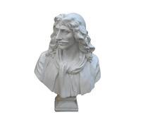 KGADRX Molière 15 cm Buste Mini résine plâtre Statue Ornements de Style européen Fournitures d'art Aides pédagogiques Bureau étagère décoration
