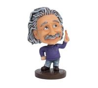 KGADRX Sculpture et Figurines Einstein résine Artisanat célébrité secouer tête poupée Voiture décoration Einstein Mignon Dessin animé décoration de la Maison