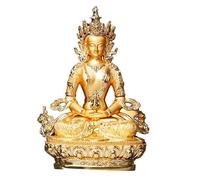 KGADRX Statue de Bouddha Couleur Or 6 Pouces, Sculpture pour méditation, décor Zen, Statues et Figurines de Bouddha pour la décoration de la Maison