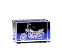 KGADRX Statues de décoration gravées en Cristal 3D, Cadeaux, modèle de Moto en Cristal, Figurines de Collection en Cristal pour décorations de fête à Domicile