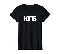 KGB de l'OLD CCCP USSR Fédération Russe T-Shirt, Femme, Noir, 3XL