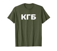 KGB de l'OLD CCCP USSR Fédération Russe T-Shirt, Homme, Olive, S