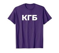 KGB de l'OLD CCCP USSR Fédération Russe T-Shirt, Homme, Violet, S