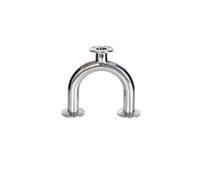 KGBHSCTTIE 1.5" 2 "2.5" 3" Stainless Steel 304 U Shape Tri Clamp Pipe Fittings Pipe OD19MM- 38MM(25mm x Ferrule 50.5)