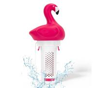 KGC Flotteur de Piscine, Flamingo Distributeur de Chlore Flottant Smaler Compatible comprimés de Chlore de 2,5 cm Flotteur doseur pour Bains à remous, spas, fontaines de Baignoire