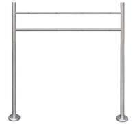 KGCRYUWED Support en acier inoxydable pour 2 boîtes aux lettres - Support | Accessoires de montage inclus, design moderne et fin, construction durable