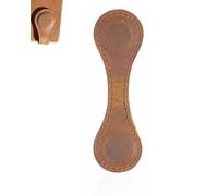 KGDUYC 1 Marque-page magnétique en cuir, Clip de marquage de page de livre vintage, Accessoires de lecture pour femmes, fait à la main, Cadeau de lectrice de livre (Café)