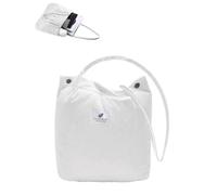 KGDUYC 1 Piece Corduroy Satchel, Rope Bag, Women's Shopping Tote, Handbag, Shoulder Bag, Ultra Light Satchel, Fashion Fabric Bag, Daily Work Office School Travel (White)
