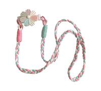 KGDUYC 1 x 3D Colourful Flower Back Clip Crossbody Braided Lanyard Phone Bracelet, Bracelet Charm with Spring Hook, Key Lanyard, Mobile Phone Wrist Strap, Compatible with Most Smartphones