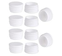 KGDUYC 10 pcs bouchons de tubes ronds en plastique, bouchons ronds en plastique PE, bouchons de tubes 40mm pour tubes ronds de chaise, tubes en aluminium - blanc