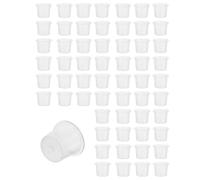 KGDUYC 100pcs Petits Gobelets d'Encre de Tatouage, Jetables, Couleurs, Contenants en Plastique, avec Bouchons