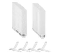 KGDUYC 12 Paires/24 Pièces Ruban Auto-Adhésif pour Accrocher des Images Sans Perçage,Blanc sans Résidus, idéal pour accroches d'Images