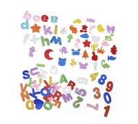 KGDUYC 121 autocollants en caoutchouc - Lettres autocollantes, chiffres majuscules, lettres minuscules, pour bricolage, scrapbooking, projets scolaires, décorations de fête