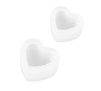 KGDUYC 2 PCS Moules à Bougies en Silicone, Moulle en Forme de Coeur Silicone,3D Bougeoir Moules Résine,Chandelier Silicone Moules pour DIY Resine Epoxy