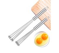 KGDUYC 2 Pièces Fouet Cuisine,fouet patisserie,Fouets en Acier Inoxydable avec Agitateur à Billes Fouet Patisserie pour Cuisiner Mélanger Remuer,fouet cuisine acier inoxydable(25CM+30CM)