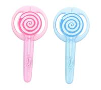 KGDUYC 2PCS Ciseaux pour Enfants Ciseaux en Plastique Ciseaux de Artisanat Bout Ronde Sécurité Ciseaux à Papier Ciseaux D'art pour Enfants pour Droitiers et Gauchers,ciseaux bout rond (rose + bleu)