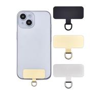 KGDUYC 3 pcs Patch pour Lanière de Téléphone, Crochet de Lanière Universel pour Étui de Téléphone Portable, Or, Argent, Noir