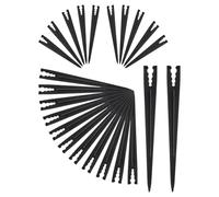 KGDUYC 30 pièces, support de tuyau d'arrosage en PE noir, tuyau d'arrosage, piquet de terre pour tuyau d'arrosage de 1/4 pouce, 3/5 pouce, 4/7 pouce et lanceur