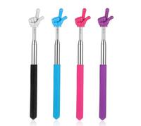 KGDUYC 4 pcs pointeurs télescopiques pour enseignant, mini stylo d'enseignement facile à utiliser, pour les présentations et les tableaux blancs,Pointeur de doigt rétractable et pratique à ranger