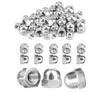 KGDUYC 50 pièces Écrou borgne en acier inoxydable - Écrous borgnes en acier inoxydable M6 Écrous borgnes à ajustement élevé pour vis, tiges filetées et boulons filetés