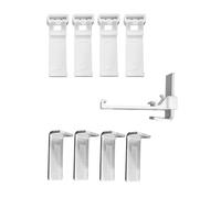 KGDUYC 8 pièces Support de Serrage pour Rideaux Enrouleurs sans percer Support de Serrage Store Enrouleur Duo pour Store Enrouleur PVC Fenêtre en Bois Vantaux de Porte