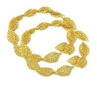KGDUYC Bandeaux mode pour femmes Paquet de 2 bandeaux en feuille d'or Coiffes romaines Coiffes couronne en feuille d'or Couronnes de laurier romain Coiffes grecques Coiffes unisexes Noël