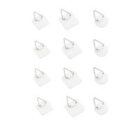 KGDUYC Crochet Adhesif Mural - 12 PCS Accroche Tableau Adhesif Invisibles, Attache Murale sans Percer, Fixation Cadre sans Percer pour Photos Tableaux Art