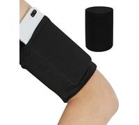 KGDUYC Lot de 1 brassards de téléphone Portable pour Sport et activités en Plein air - Compatible avec la Plupart des modèles, porte telephone course a pied，brassard running，Noir et Pratique