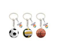 KGDUYC porte-clés boule - Porte-clés ange gardien, porte-bonheur pour les élèves du primaire, cadeau, cadeau de remplissage de sac d'école, convient pour les filles et les garçons