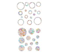 KGDUYC Stickers Fenêtre Suncatcher Arc-en-Ciel, Autocollants Anti-Collision pour Oiseaux Décoration Protection Feuilles d'Autocollants Attrape-Soleil pour Maison Bureau Prism Autocollant(2 Feuilles)