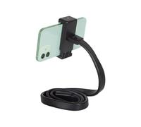 KGDUYC Support Téléphone pour Poussette, Flexible Support pour Téléphone Portable avec Poignée de Bras Antidérapante Alliage Souple GoPro Pince Téléphone pour Poussette Bureau Guidon, 1 pcs, Noir