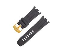 KGFCE Pour AP Band Pour Audemars Et Piguet Ceinture 15710/15703 Non Qucik Release 28mm Nature Fluor Souple FKM Caoutchouc Bracelet Accessoires Bracelet de Montre