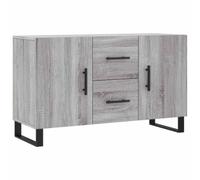 KGFHERENB Buffet gris Sonoma - 100 x 36 x 60 cm - Commode avec pieds en | Armoire d'appoint compacte pour le salon et le couloir, offre beaucoup d'espace de rangement derrière les portes et un