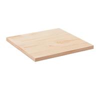 KGFHERENB Plateau de table carré en pin massif de 80 x 80 x 2,5 cm | Plateau en pin non traité pour tables basses DIY dans le salon, le restaurant ou le café avec des coins légèrement arrondis.