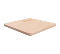 KGFHERENB Plateau de table en chêne massif - 50 x 50 x 2,5 cm - Non traité | Plateau carré en bois de chêne véritable pour tables d'appoint DIY dans la chambre, la restauration ou le café.