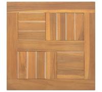 KGFHERENB Plateau de table en teck massif - 40 x 40 x 2,5 cm - Carré | Renouvellement pour table d'appoint dans un café, un restaurant ou une salle à manger. Bois de teck robuste avec surface