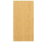 KGFHERENB Plateau de table rectangulaire en bambou 50 x 100 x 2,5 cm | Plateau en bambou polyvalent pour table basse et table console dans le salon, le bureau ou la restauration avec bord protégé.