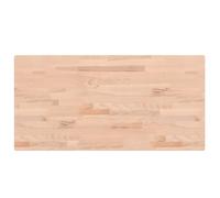 KGFHERENB Plateau de table rectangulaire en bois de hêtre massif - 100 x 50 | Plateau de rechange en bois véritable non traité pour table d'appoint ou table de bar dans le salon, plat et facile à