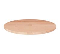 KGFHERENB Plateau de table rond 50 x 1,5 cm en chêne massif non traité | Plateau rustique en bois véritable pour table d'appoint dans le salon, la salle à manger ou le café. Surface personnalisable.
