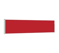 KGFHERENB Store latéral extensible - 120 x 500 cm - Brise-vue pour balcon et terrasse - Protection contre le vent et le soleil pour l'extérieur - Store latéral, brise-vue pour jardin, rouge gris