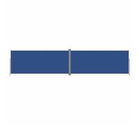 KGFHERENB Store latéral extensible - Bleu - 220 x 1000 cm - Double store latéral pour jardin, terrasse et balcon - Protection contre le vent et les regards indiscrets - Séparateur de pièce en
