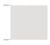 KGFHERENB Store vertical - Blanc - 60 x 800 cm - Durable - En tissu Oxford - Protection contre le vent pratique - Pour balcon, jardin et intérieur - Accessoires de montage inclus
