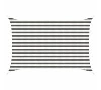 KGFHERENB Voile d'ombrage à angle droit - 2 x 2,5 m - En polyéthylène haute densité - Protection contre le vent - Pour jardin, balcon, terrasse, camping - Gris clair et blanc - Avec 4 cordes de